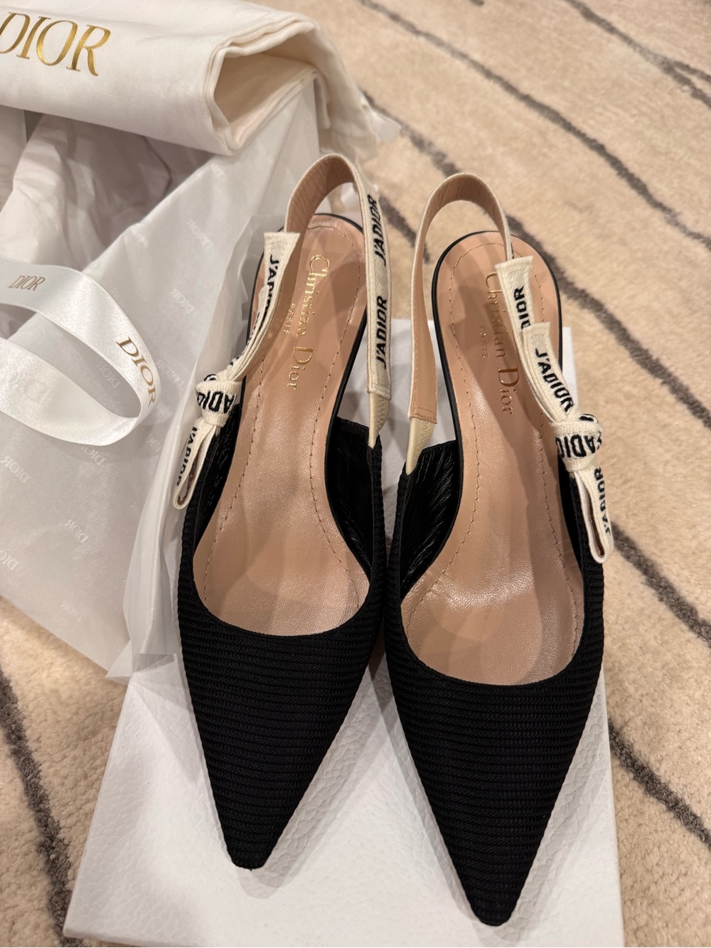 💯 % Authentic Women Dior J'adior Technical Slingback Pump- full set - Picture 7 of 15